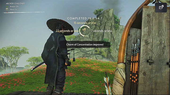 At the end of each competition youll receive a summary - Ghost of Tsushima Iki Island: Archery challenges - Secrets and Collectibles - Ghost of Tsushima Guide, Walkthrough