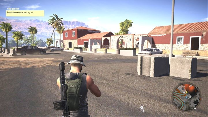 The parking lot - The resort | P.N. de Agua Verde Walkthrough - P.N. de Agua Verde - Tom Clancys Ghost Recon: Wildlands Game Guide
