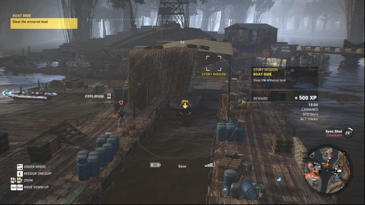 Locate the boat - Boat Ride | Caimanes Walkthrough - Caimanes - Tom Clancys Ghost Recon: Wildlands Game Guide