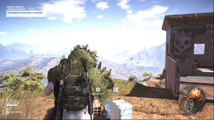 This is how you must get to the Santa Blanca lieutenant, who must be interrogated - Amarus Rescue | Itacua Walkthrough - Itacua - Tom Clancys Ghost Recon: Wildlands Game Guide
