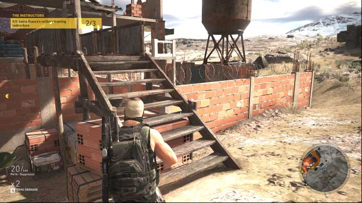 When you eliminate two of them, they are in the bigger part of the base, go back to where the base begins and take care of the last instructor - The Instructors | Montuyoc Walkthrough - Montuyoc - Tom Clancys Ghost Recon: Wildlands Game Guide