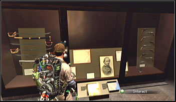 Go back to the entrance and this time examine the weapons - Achievements/trophies - Singleplayer - part 2 - Achievements/trophies - Ghostbusters The Video Game - Game Guide and Walkthrough
