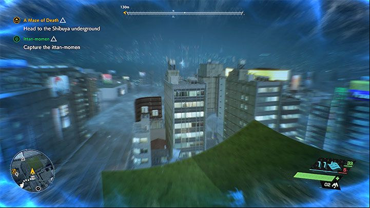 You activate glide by holding the jump button - this can also help you reach roofs and other high ledges - Ghostwire Tokyo: Rooftops - how to get there? - FAQ - Ghostwire Tokyo Guide