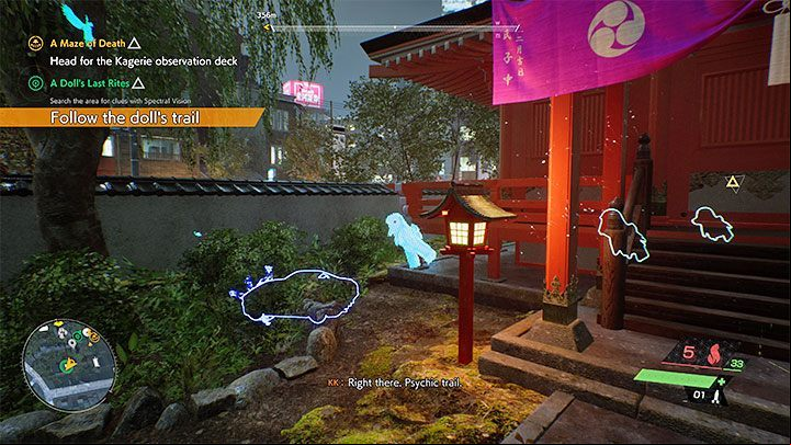 Reach the marked place, where you will find a blue sphere - Ghostwire Tokyo: A Dolls Last Rites - walkthrough - Quests available from chapter 2 - Ghostwire Tokyo Guide