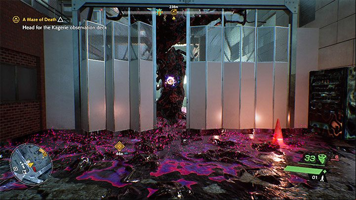The new destination is to the north-east of the Shiroyama Shrine - Ghostwire Tokyo: A Maze of Death - walkthrough - Chapter 2: Trouble - Ghostwire Tokyo Guide