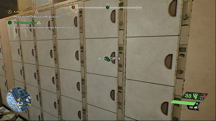 Once the quest begins, turn towards the nearby lockers - Ghostwire Tokyo: The Crimson Moon - walkthrough - Quests available from chapter 2 - Ghostwire Tokyo Guide
