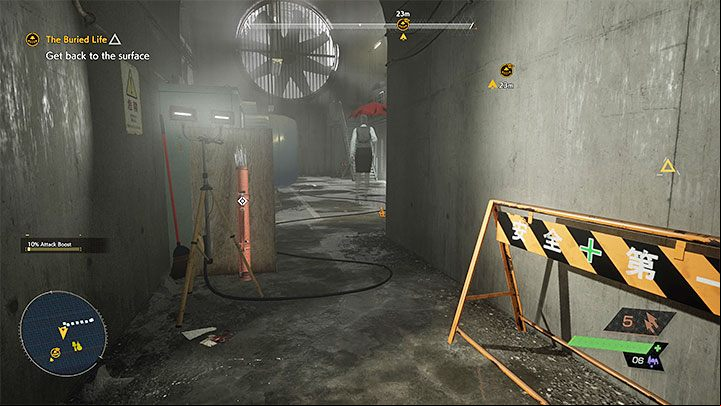 Continue your escape - Ghostwire Tokyo: The Buried Life - walkthrough - Chapter 2: Trouble - Ghostwire Tokyo Guide