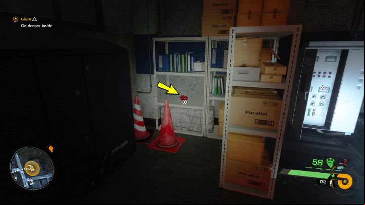 You will find the relic in the garage while completing chapter 4: Contortion - Giants - Ghostwire Tokyo: Relics, Central Tokyo - list of all - Relics - Ghostwire Tokyo Guide