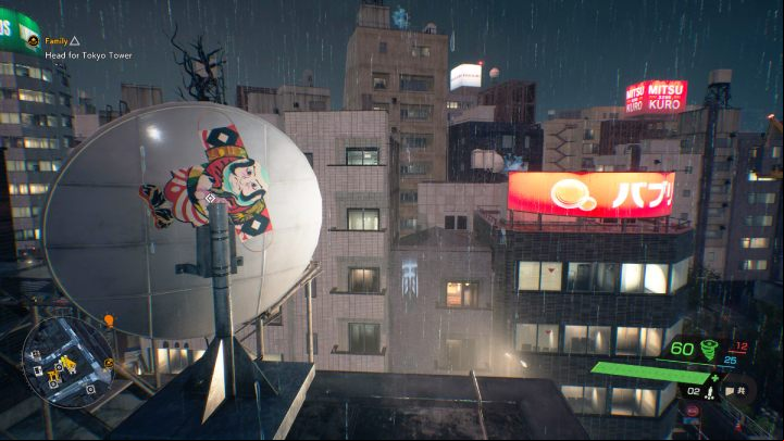 The relic is on an antenna, on a rooftop by Namita shrine - Ghostwire Tokyo: Relics Southern Tokyo - list of all - Relics - Ghostwire Tokyo Guide
