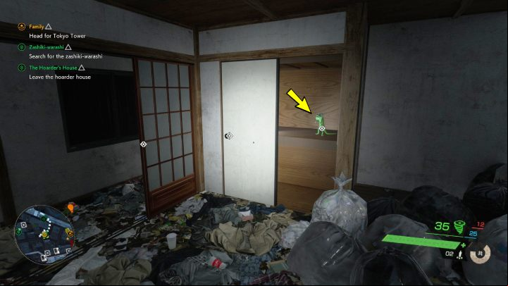 The relic is in a wardrobe and can be found during a side mission The Hoarder's House - Ghostwire Tokyo: Relics Southern Tokyo - list of all - Relics - Ghostwire Tokyo Guide