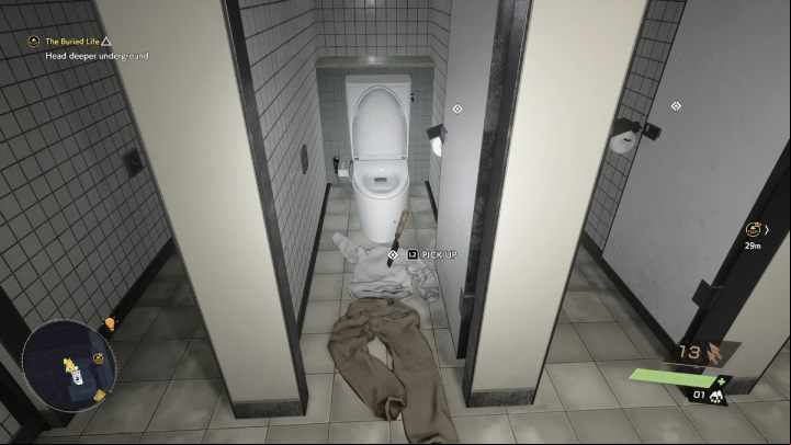 You will find the relic in the toilet - Ghostwire Tokyo: Relics (Shibuya Underground) - list of all - Relics - Ghostwire Tokyo Guide