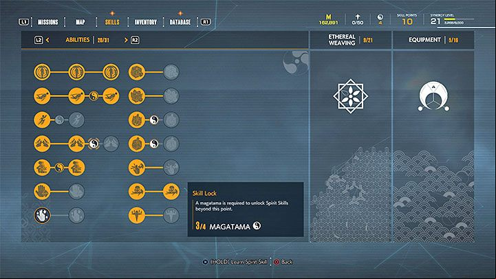 Magatamas only have one use in the game, but it's very important - they're necessary to remove skill locks in skill trees - Ghostwire Tokyo: Magatama - how to get and what are they for? - FAQ - Ghostwire Tokyo Guide