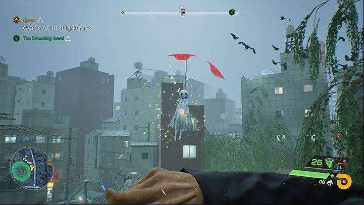 The cemetery is marked green on the map - after arriving you must eliminate all Visitors - Ghostwire Tokyo: The Dreaming Jewel - walkthrough - Quests available from chapter 3 - Ghostwire Tokyo Guide