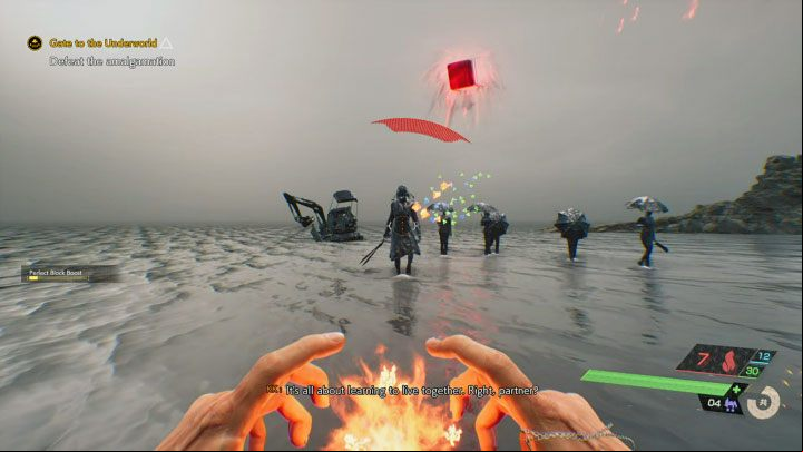 During this battle you'll face some reinforcements as well in form of groups of Visitors - Ghostwire Tokyo: Gate to the Underworld - walkthrough - Chapter 6: Binding - Ghostwire Tokyo Guide