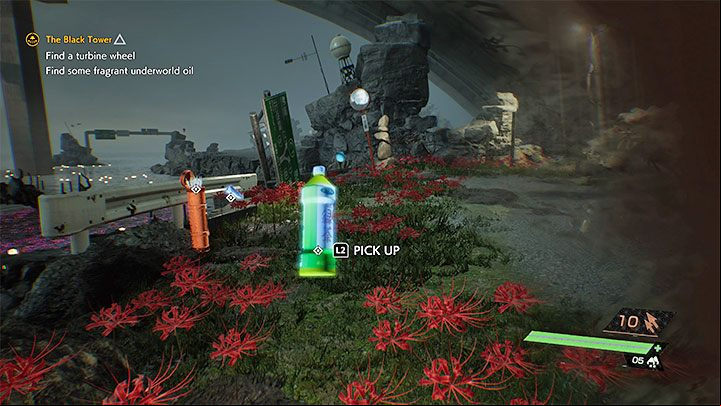 Follow the linear path to the place where you will find spectral food and arrows - Ghostwire Tokyo: The Black Tower - walkthrough - Chapter 4: Contortion - Ghostwire Tokyo Guide