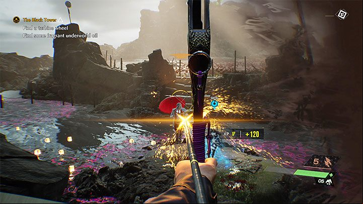 At the end of the battle, a stronger opponent with a hammer will appear - Ghostwire Tokyo: The Black Tower - walkthrough - Chapter 4: Contortion - Ghostwire Tokyo Guide