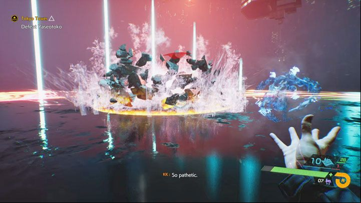 Yaseotoko can jump far and generates shockwaves whenever he lands - Ghostwire Tokyo: Tokyo Tower - walkthrough - Chapter 5: Severance - Ghostwire Tokyo Guide