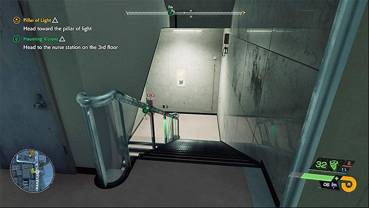 There is no elevator access to the third floor of the hospital building - Ghostwire Tokyo: Haunting Visions - walkthrough - Quests available from chapter 3 - Ghostwire Tokyo Guide