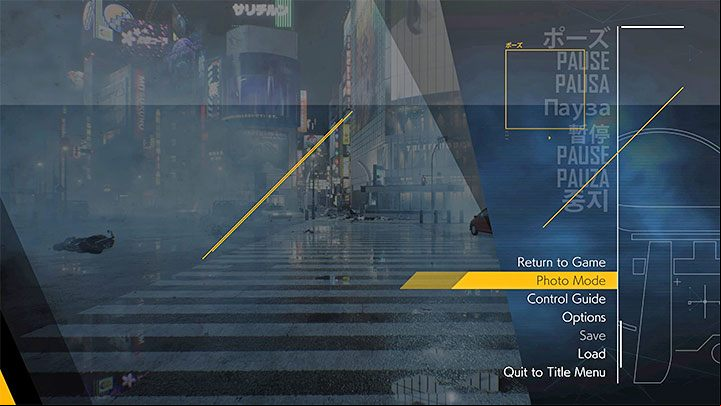 You can activate the Photo Mode from the pause menu - Ghostwire Tokyo: Photo Mode - Appendix - Ghostwire Tokyo Guide