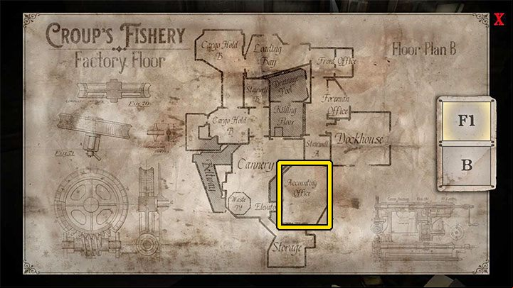 The fishing village, Croup's Fishery, is the first area of the game - Gloomwood: ing Office Safe in Croups Fishery - combination, contents - Safes - Gloomwood Guide, Walkthrough