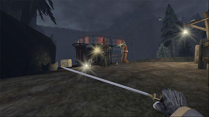 Gloomwood, as inspired by Thief, lets you learn a lot by listening in to the environment - Gloomwood: Beginners guide - Basics - Gloomwood Guide, Walkthrough