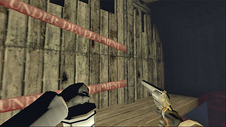 In the early access version, some locations are unavailable (red tape with the word Under Development) - Gloomwood: Exploration - Basics - Gloomwood Guide, Walkthrough
