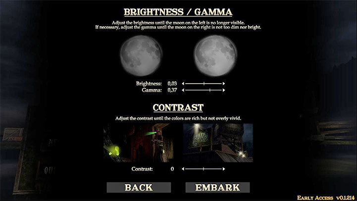 Gloomwood is a game with many dark locations where visibility is very limited - Gloomwood: Accessibility settings - list of all - Appendix - Gloomwood Guide, Walkthrough
