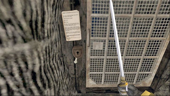 Return to the locked door in the upper level of the caves with the key - Gloomwood: Coast Caves - walkthrough - Walkthrough - Gloomwood Guide, Walkthrough