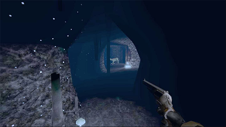 As you continue ing through the caves, you will encounter mutant dogs - Gloomwood: Coast Caves - walkthrough - Walkthrough - Gloomwood Guide, Walkthrough