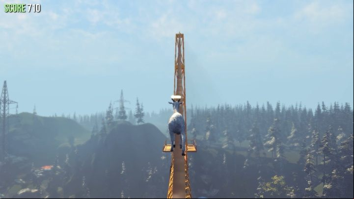 To get this statue, go to a construction crane - Goat statues in Goat Simulator - Basics - Goat Simulator Guide