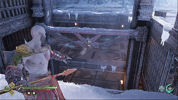 You have to head to the lower levels of the prison - God of War Ragnarok: The Broken Prison - walkthrough - Favors - Niflheim - God of War Ragnarok Guide