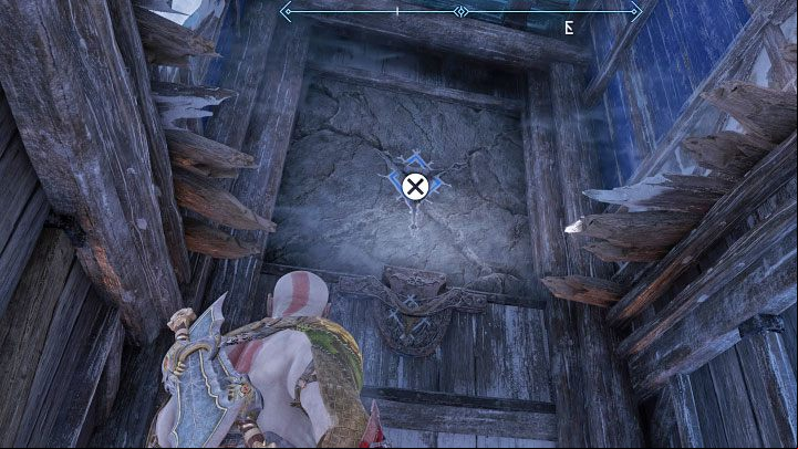 There is also an additional action available in one of the side rooms of the prison - you can pull yourself to a weakened wall and break through it - God of War Ragnarok: The Broken Prison - walkthrough - Favors - Niflheim - God of War Ragnarok Guide