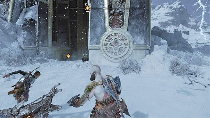 You must now set out for the Tyr's Temple located in the Lake of Nine region - God of War Ragnarok: Hunting for Solace - walkthrough - Walkthrough - God of War Ragnarok Guide