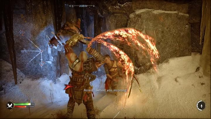 Companions can also be given commands to, for example, attack a specific enemy with the appropriate skill or to use their abilities to help you solve an environmental puzzle - God of War Ragnarok: Combat - Basics - God of War Ragnarok Guide