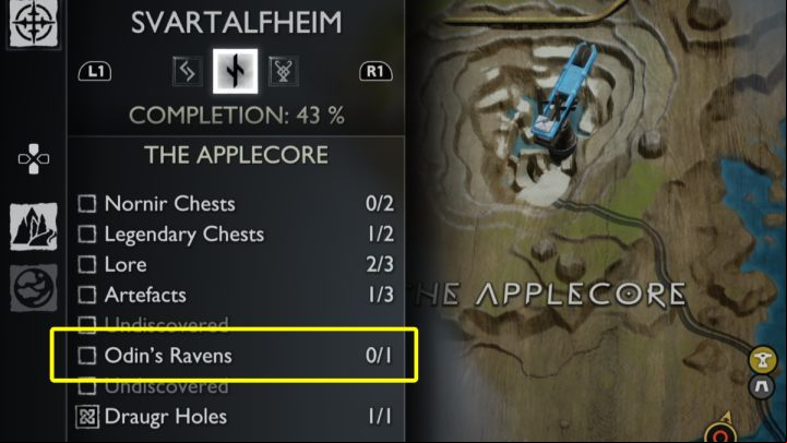 As soon as you hunt the first raven, the Eyes of Odin favor will be activated - God of War Ragnarok: How to find Odins Ravens? - Exploration - God of War Ragnarok Guide