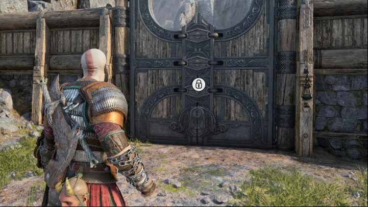 The padlock icon is first encountered in the early stages of the game - God of War Ragnarok: What does the padlock icon mean? - Exploration - God of War Ragnarok Guide