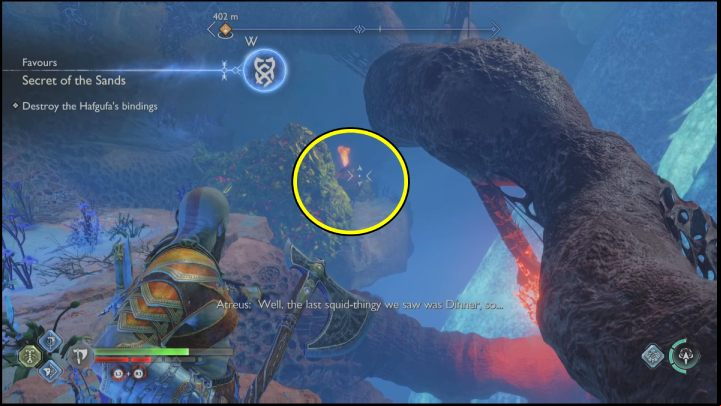 4 - God of War Ragnarok: Secret of the Sands - walkthrough - Favors - Alfheim - God of War Ragnarok Guide
