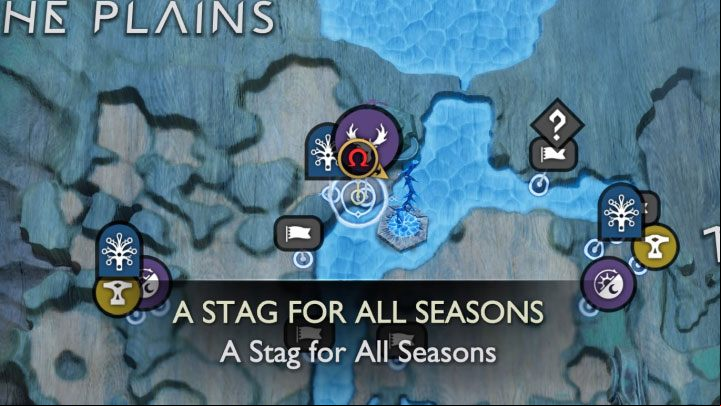 The third Stag is located in the northwestern part of the Plains, not far from the lair of the the Crimson Dread - God of War Ragnarok: A Stag for All Seasons - walkthrough - Favors - Vanaheim - God of War Ragnarok Guide