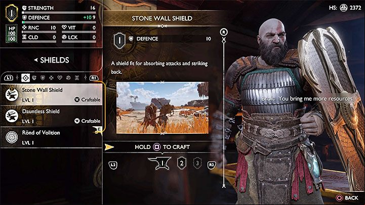 You'll be given the opportunity to get a replacement shield, and you can choose from 3 models with different looks and statistics - God of War Ragnarok: How to repair the damaged Guardian Shield? - Combat - God of War Ragnarok Guide