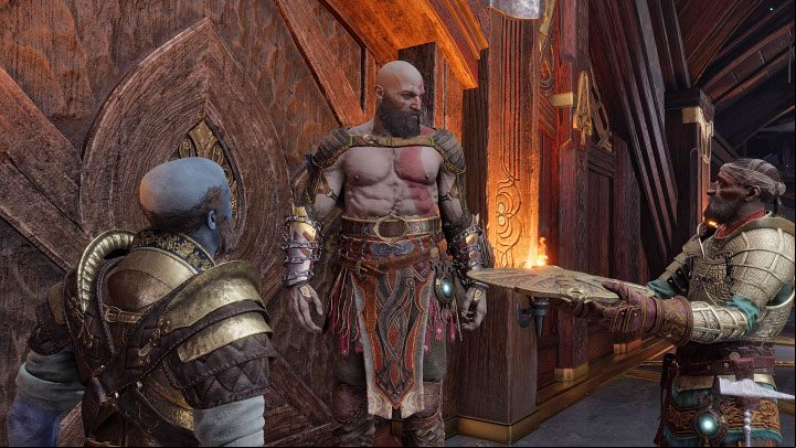 The repaired Guardian Shield will be given to you after starting The Word of Fate story quest involving another excursion into MIdgard - God of War Ragnarok: How to repair the damaged Guardian Shield? - Combat - God of War Ragnarok Guide