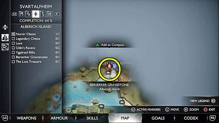 This encounter takes place in Alberich Island region of Svartalfheim - God of War Ragnarok: Fit for a King - walkthrough - Favors - Nine Realms - God of War Ragnarok Guide