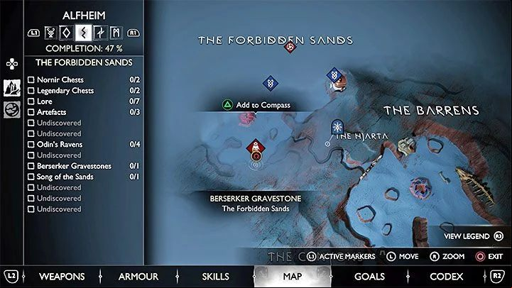 To find this boss, you must travel to The Forbidden Sands region of Alfheim - God of War Ragnarok: Fit for a King - walkthrough - Favors - Nine Realms - God of War Ragnarok Guide