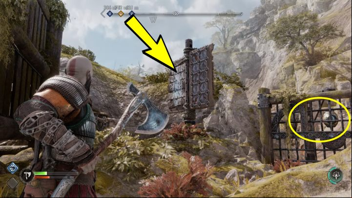 Another bell is hidden on the western side of the island - God of War Ragnarok: Alberich Island, Svartalfheim - secrets, collectibles - Svartalfheim - God of War Ragnarok Guide
