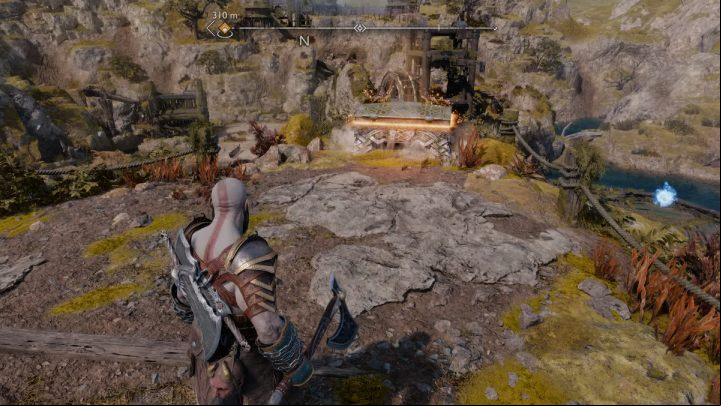 The chest is on the highest point of the small island - God of War Ragnarok: Alberich Island, Svartalfheim - secrets, collectibles - Svartalfheim - God of War Ragnarok Guide