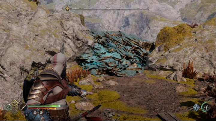 Use the spear to get higher - God of War Ragnarok: Alberich Island, Svartalfheim - secrets, collectibles - Svartalfheim - God of War Ragnarok Guide