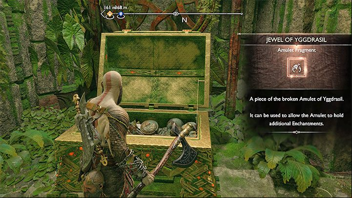 Initially, the amulet only has 2 available slots, and to increase the number of them, you need to repair it - God of War Ragnarok: How to repair the amulet from The Reckoning story quest? - Character development - God of War Ragnarok Guide