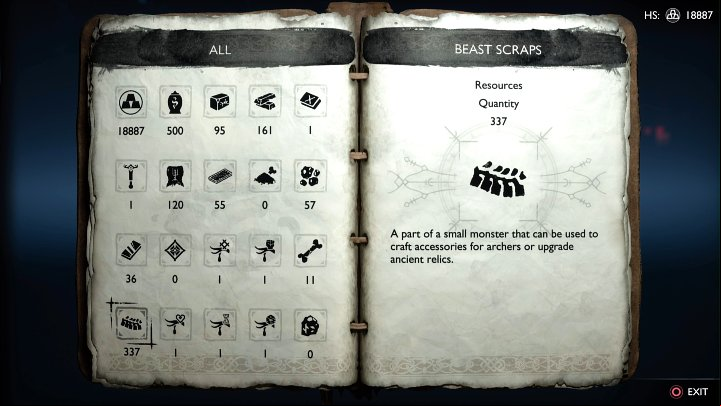 Below we' - God of War Ragnarok: Acquiring crafting ingredients - Character development - God of War Ragnarok Guide