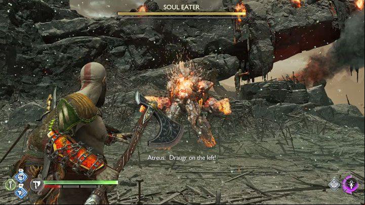 At the beginning of the encounter, you face only a single Soul Eater, but the second one will appear not much later, mainly after the first Soul Eater takes some damage - God of War Ragnarok: How to defeat Soul Eaters? - Bosses - God of War Ragnarok Guide