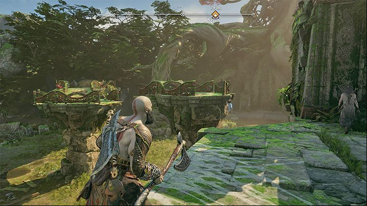 Find a climbing spot in the Cliffside Ruins - God of War Ragnarok: Freyas Missing Peace - walkthrough - Favors - Vanaheim - God of War Ragnarok Guide