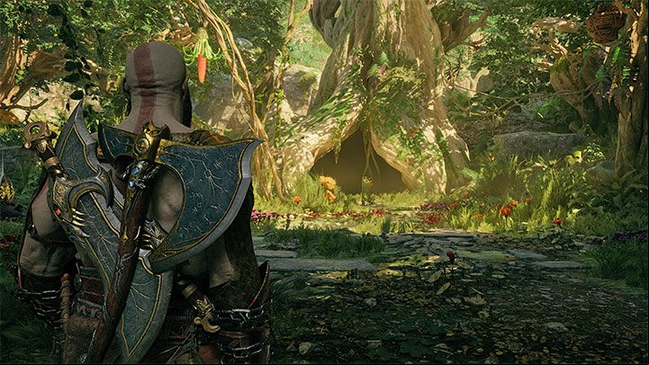 If you've read both runes (at the end of southern and northern paths), the pathway west will be unlocked - God of War Ragnarok: Freyas Missing Peace - walkthrough - Favors - Vanaheim - God of War Ragnarok Guide